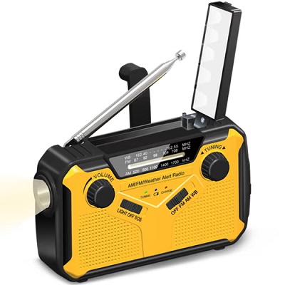 WB-369 vevradio med solceller