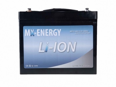 12V 60AH Li-Ion batteri