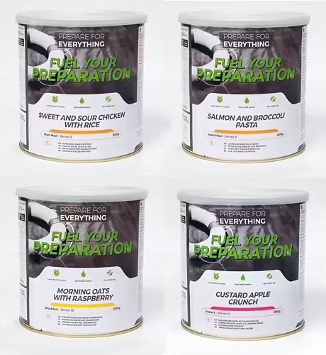 Basta overlevnadsmat (prepping mat)